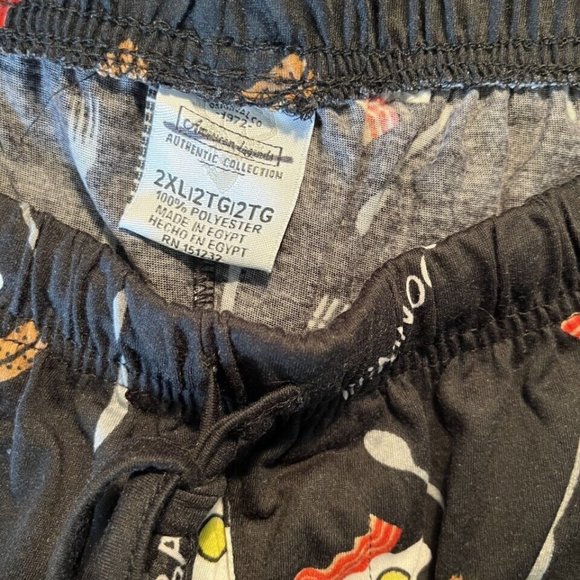 Mens Bacon Eggs Sleep Pants PJ Bottoms Pajamas XXL 2XL - Picture 2 of 2